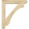 Ekena Millwork Imperial Craftsman Rough Sawn Bracket w/ Offset Brace, Douglas Fir, 6"W x 30"D x 34"H BKT0604X30X34IMP04RDF - alternate 3